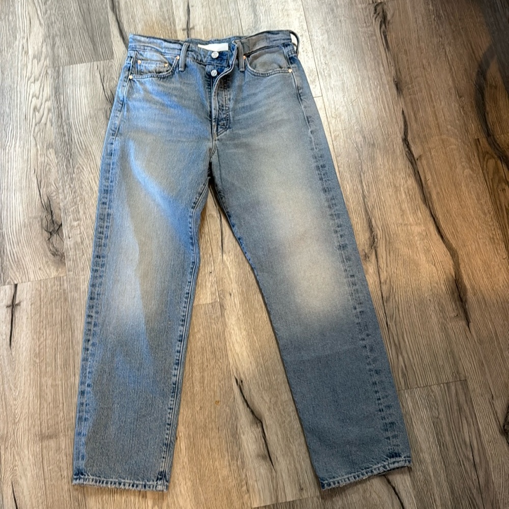 Mother Superior The Huffy Flood Button Fly Jeans Size 28